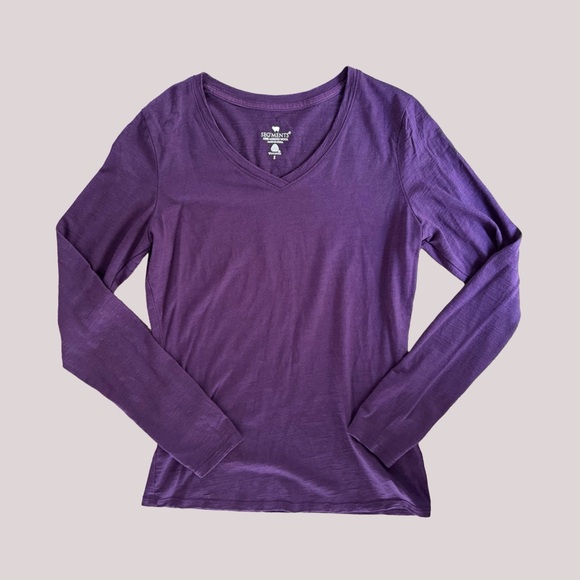 Seg'ments 100% Merino Wool Long Sleeve Base Layer Top - Picture 1 of 5
